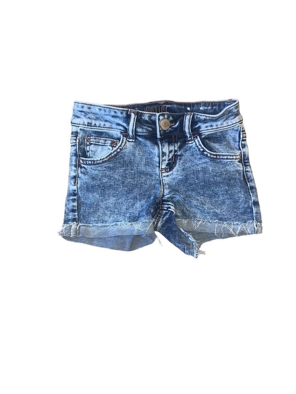 JUSTICE Acid Wash Denim Cutoff Shorts size 7